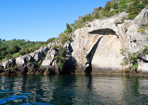 Maori Rock Carvings
